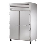 True STA2F-2S-HC - Freezer, two-section, -10°F, (2) solid doors, stainless steel front & sides